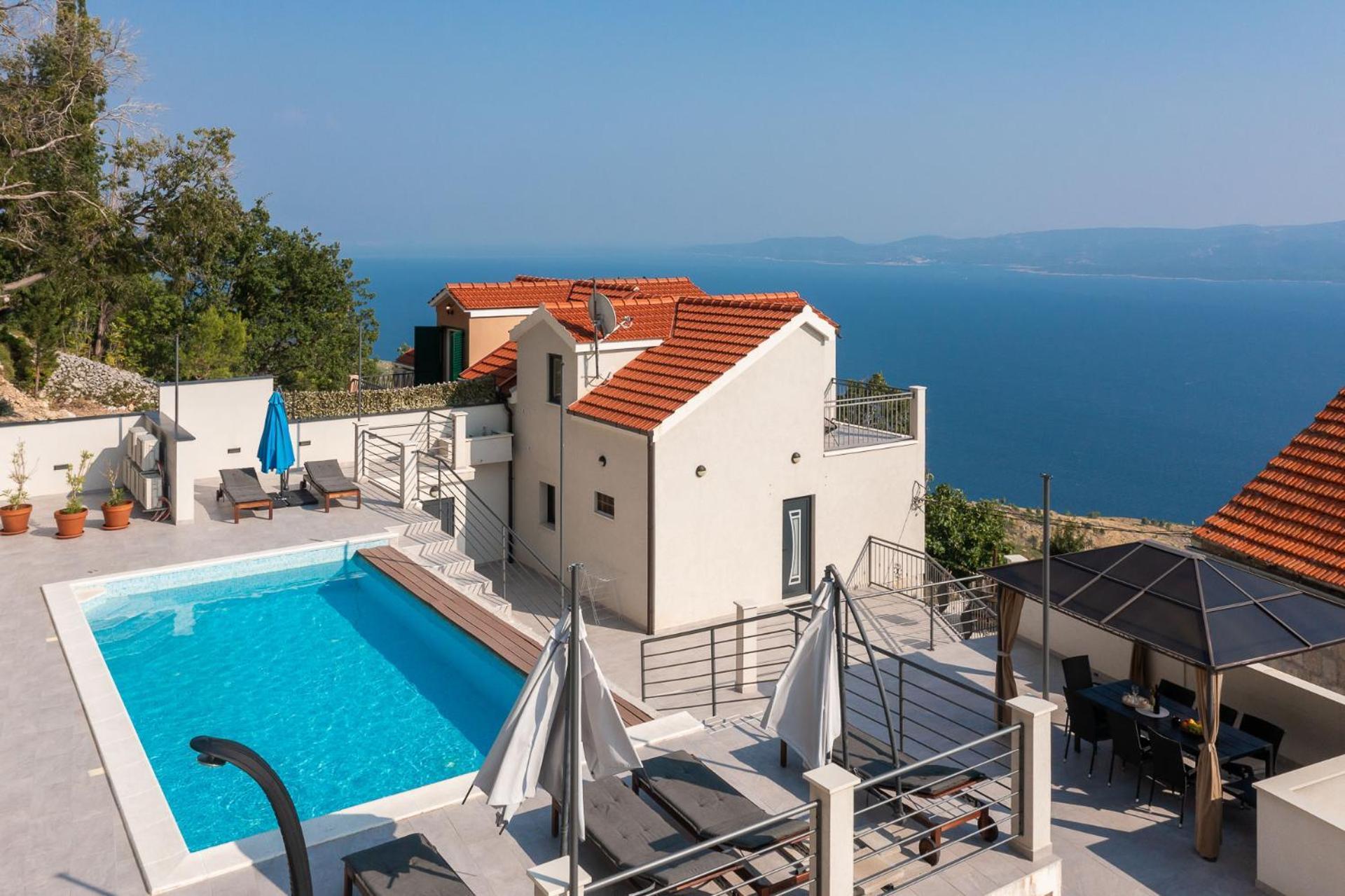 Xxl Villa Vista - Heated Pool Lokva Rogoznica Exterior foto