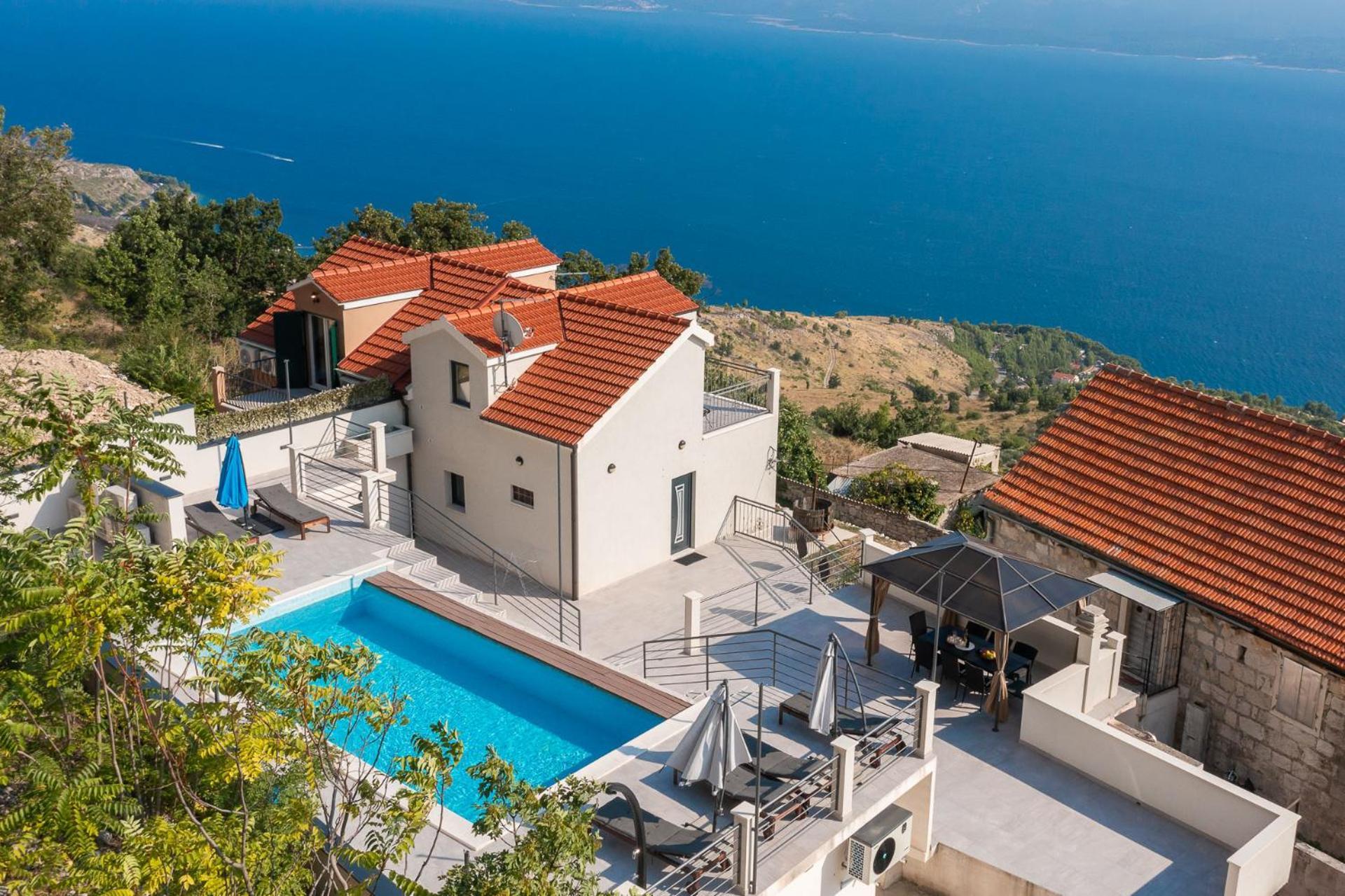 Xxl Villa Vista - Heated Pool Lokva Rogoznica Exterior foto