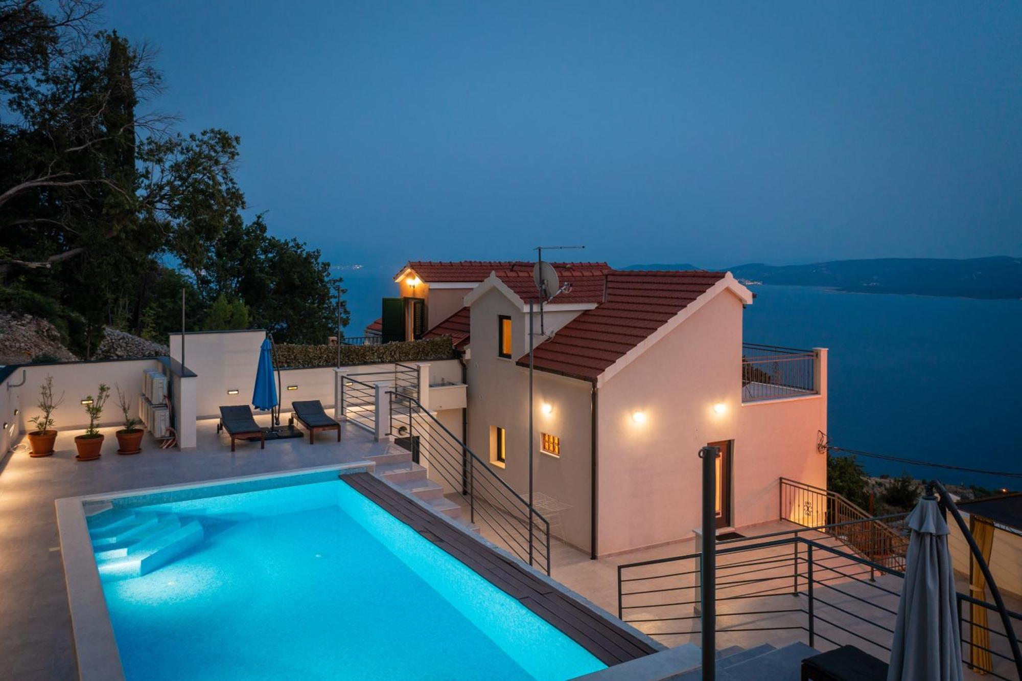 Xxl Villa Vista - Heated Pool Lokva Rogoznica Exterior foto